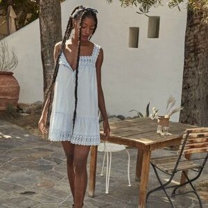 Doen Gladys Dress Bluebird Blue